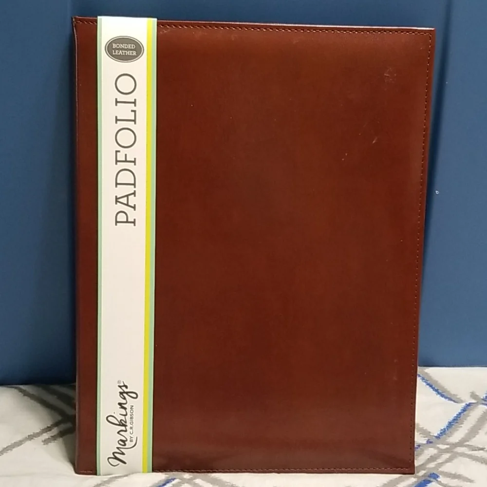- New Brown Markings Padfolio with pad and pen